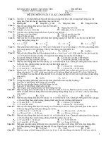 XK: KT 1 tiet lop 12 Dao dong - Con lac (de 4)