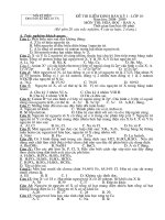 Đề thi & đáp án thi BKI lớp 10 Môn Hóa  2