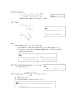 Đề máy tính FX của tỉnh An Giang