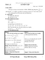 Giao an tu chon toan 9(08-09)