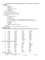 đề cương ôn tập HK I