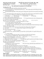 Kiểm tra sinh 7 tiết 18