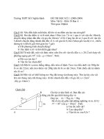 Đề thi học kỳ 1 - 10NC