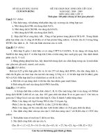 Đề thi _HDC Học sinh giỏi Hóa 12