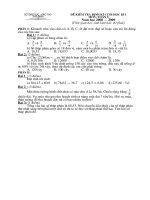 Đề KTĐK Kì I - Thái Bình năm học 2008 - 2009