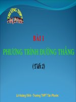 Bai Phương trình đường thẳng_Tiết 2