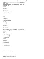 ĐỀ CƯƠNG ÔN TẬP TẾT ANH 9
