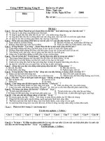 Đề kiểm tra Ngữ văn 11 (15'')