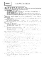 ôn tập hóa HC đại cương