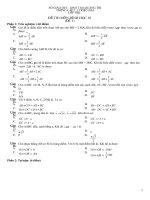 Đề kiểm tra chương I(Hình học 10)