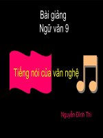 Tiếng nói của văn nghệ