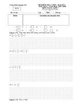 Đề kiểm tra Toán 7 (Bài số 1 đề chẵn)