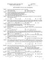 XK: KT 1 tiet lop 12 Dao dong - Con lac (de 3)