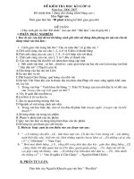 Đề kiểm tra học kì II lớp 11_2007_2008