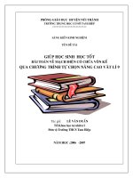 Kinh nghiệm giúp học sinh học tốt Vật lý
