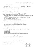 de thi hk mon  toan 7- de 2 - co dap an