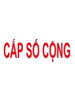 bài tập cấp số cộng(11CB)