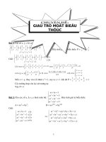 Giá trị một biểu thức