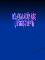Chương III - Bài 6: Cung chứa góc