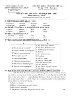 DE THI HK1 ANH 6 08-09