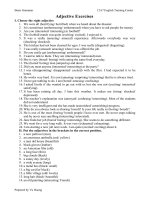 Test về tính từ