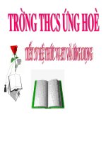 Tiết 57 Định lí Vi-ét