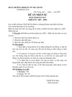 mẫu đề án nhân sụ DH đoàn