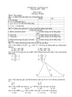 Kiểm tra Toán 7 học kỳ II