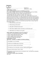 kiểm tra  1  tiết ( 1kỳ  I 08 -09)