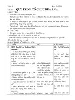 Bài 22: Quy trình tổ chức bữa ăn