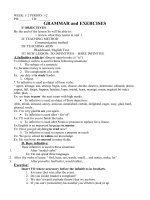 GRAMMAR and EXERCISES