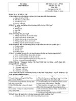 Đề thi bán kì I lop 10 ngu van