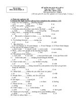 Đề thi & đáp án thi BKI lớp 11 Môn Anh 2