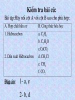 Cấu tạo Phân tử cảu HC hữu cơ