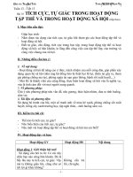 Tích cực tự giác trong hoạt động tập thể và hoạt động xã hội ( Tiết 2)