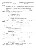 Kiểm tra Đại số 11 chương Đạo hàm (đề 1)