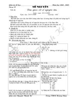 Giáo án Số học 6 (Chương II)