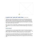 Giải thích về quái vật