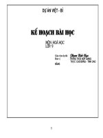 Kế hoạch bài giảng (Axit)