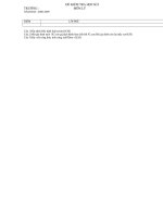 bài kiểm tra học kì i