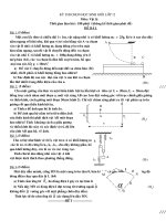 Dề thi chọn học sinh giỏi cấp Tỉnh - Khối 12