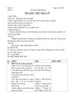 Ôn tập chương II - Trang trí nhà ở