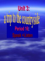 unit 3: speak and listen