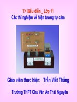 Thí nghiệm: Hiện tượng tự cảm