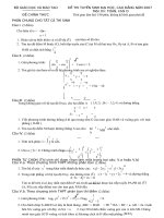 đề tuyển sinh cao đẳng đại học khối D, môn Toán năm 2007