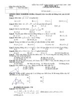 Đề thi tháng 12/2008