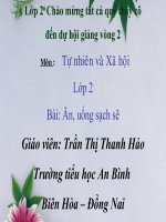 ăn, uống sạch sẽ