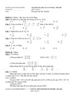 Kiểm tra kỳ II Toán 6