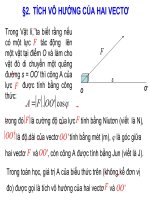 Tích vô hướng của hai vectơ