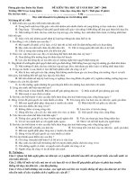 Kiểm tra GDCD 9 tiết 9